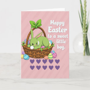 Frohe Ostern Kleiner Junge Karte