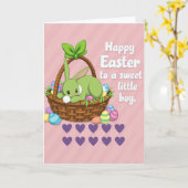 Frohe Ostern Kleiner Junge Karte (Gelbe Blume)