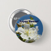 Frohe Ostern! Knöpfe Kirschblüten Blume Button (Vorne & Hinten)