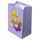 Frohe Ostern Küken Mittlere Geschenktüte (Rückseite Schrägansicht)