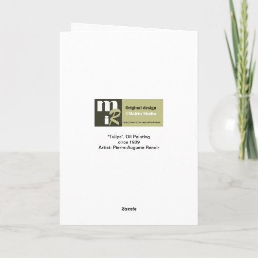 Frohe Ostern. Kunsthandwerkskarten Feiertagskarte (Rückseite)