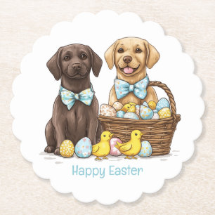 Frohe Ostern Labrador Retriever Hunde Untersetzer