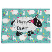 Frohe Ostern Lamm Große Geschenktüte (Vorderseite)