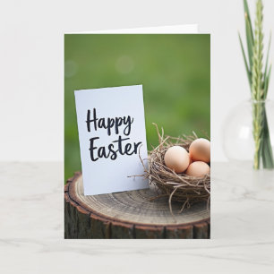 Frohe Ostern Landhaus-Szene Karte