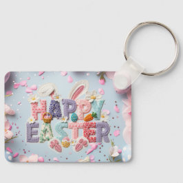 Frohe Ostern "Latch Garn" Schlüsselanhänger