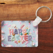 Frohe Ostern "Latch Garn" Schlüsselanhänger (Vorderseite)