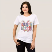 Frohe Ostern "Latch Garn" Tri-Blend Shirt (Vorderseite voll)