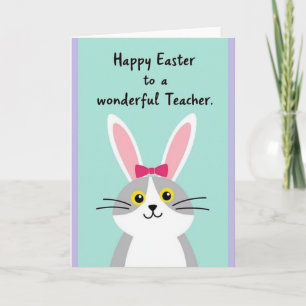 Frohe Ostern Lehrerkarte Karte