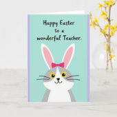 Frohe Ostern Lehrerkarte Karte (Gelbe Blume)