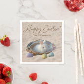 Frohe Ostern Lowcountry Austernschale und Hase Serviette (Beispiel)
