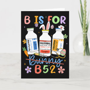 Frohe Ostern Lustige Psych Krankenschwester B ist  Karte