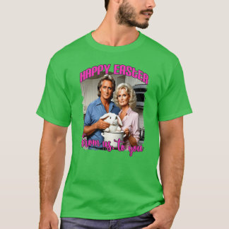 Frohe Ostern lustige todbringende Anziehung 80er R T-Shirt