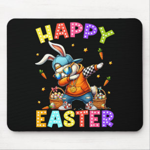 Frohe Ostern Lustiger Dabbing-Hase Dab-Tanz-Hase Mousepad