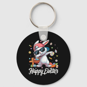 Frohe Ostern Lustiger Dabbing-Hase Ostertag Schlüsselanhänger
