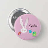 Frohe Ostern Lustiger Hase Button (Vorne & Hinten)