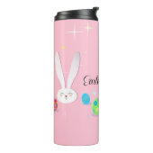 Frohe Ostern Lustiger Hase Thermosbecher (Nach links gedreht)