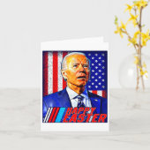 Frohe Ostern Lustiger Joe Biden 4. Juli Männer Fra Karte (Gelbe Blume)