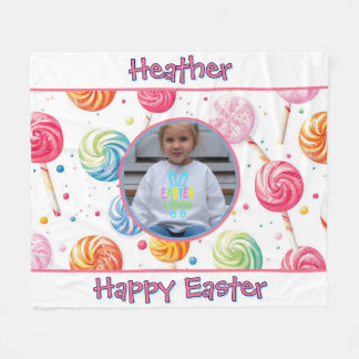 Frohe Ostern Lutscher Süßigkeiten Foto Name Decke