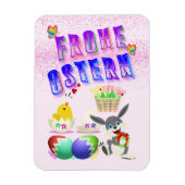 Frohe Ostern Magnet (Vertikal)