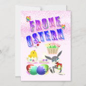 Frohe Ostern Magneteinladung (Vorderseite)