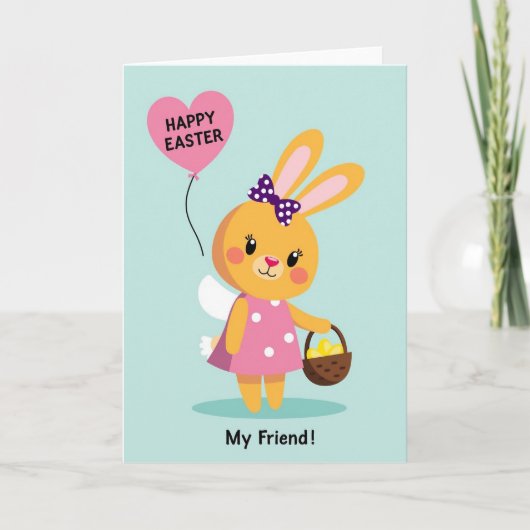 Frohe Ostern Mein Freund Karte (Vorderseite)