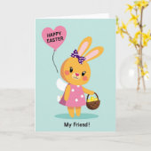 Frohe Ostern Mein Freund Karte (Gelbe Blume)