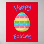 Frohe Ostern mit Ei Poster (Vorne)