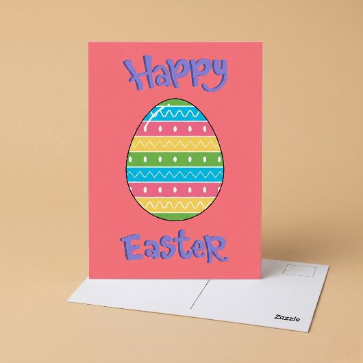 Frohe Ostern mit Ei Postkarte