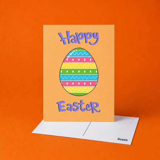 Frohe Ostern mit Ei Postkarte