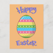 Frohe Ostern mit Ei Postkarte (Vorderseite)