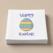 Frohe Ostern mit Ei Serviette
