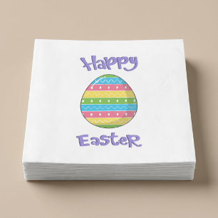 Frohe Ostern mit Ei Serviette