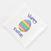 Frohe Ostern mit Ei Serviette (Ecke)