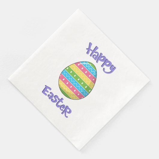 Frohe Ostern mit Ei Serviette (Ecke)