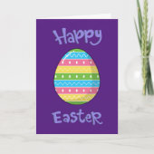 Frohe Ostern mit Eierkarte Karte (Vorderseite)