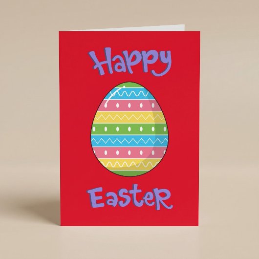 Frohe Ostern mit Eierkarte Karte