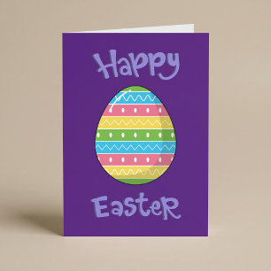 Frohe Ostern mit Eierkarte Karte