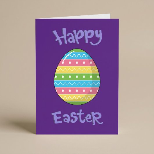 Frohe Ostern mit Eierkarte Karte