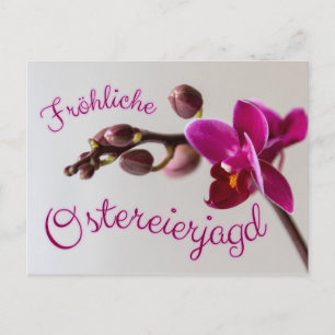 Frohe Ostern mit fröhlicher Ostereierjagd! Postkarte