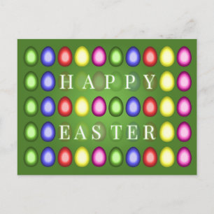 Frohe Ostern mit fröhlicher Ostereierjagd! Postkarte