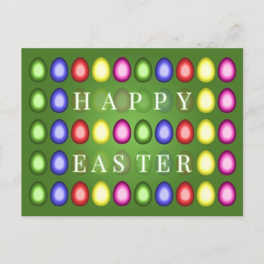 Frohe Ostern mit fröhlicher Ostereierjagd! Postkarte (Vorderseite)