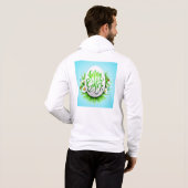 Frohe Ostern mit Frühlingsblumen-23180 Hoodie (Schwarz voll)