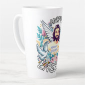 Frohe Ostern mit Jesus Milchtasse (Linke Ecke)