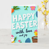 Frohe Ostern Mit Liebe Karte (Gelbe Blume)