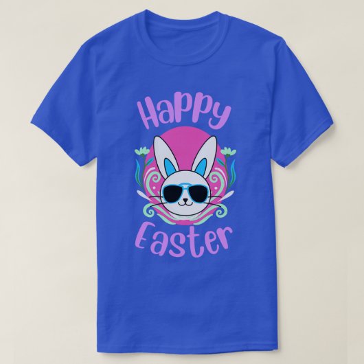 Frohe Ostern mit Niedlichem sonnigen Zeichn T-Shirt (Design vorne)