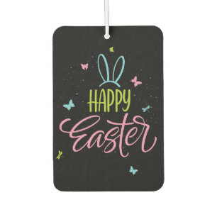 Frohe Ostern mit Schmetterlingen Autolufterfrischer