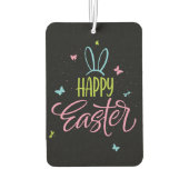 Frohe Ostern mit Schmetterlingen Autolufterfrischer (Rückseite)