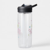 Frohe Ostern mit Schmetterlingen Trinkflasche (Links)