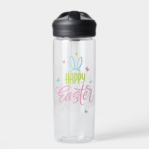 Frohe Ostern mit Schmetterlingen Trinkflasche