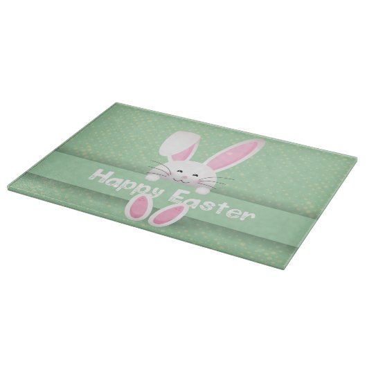 Frohe Ostern mit sonniger Aussicht Schneidebrett (Ecke)